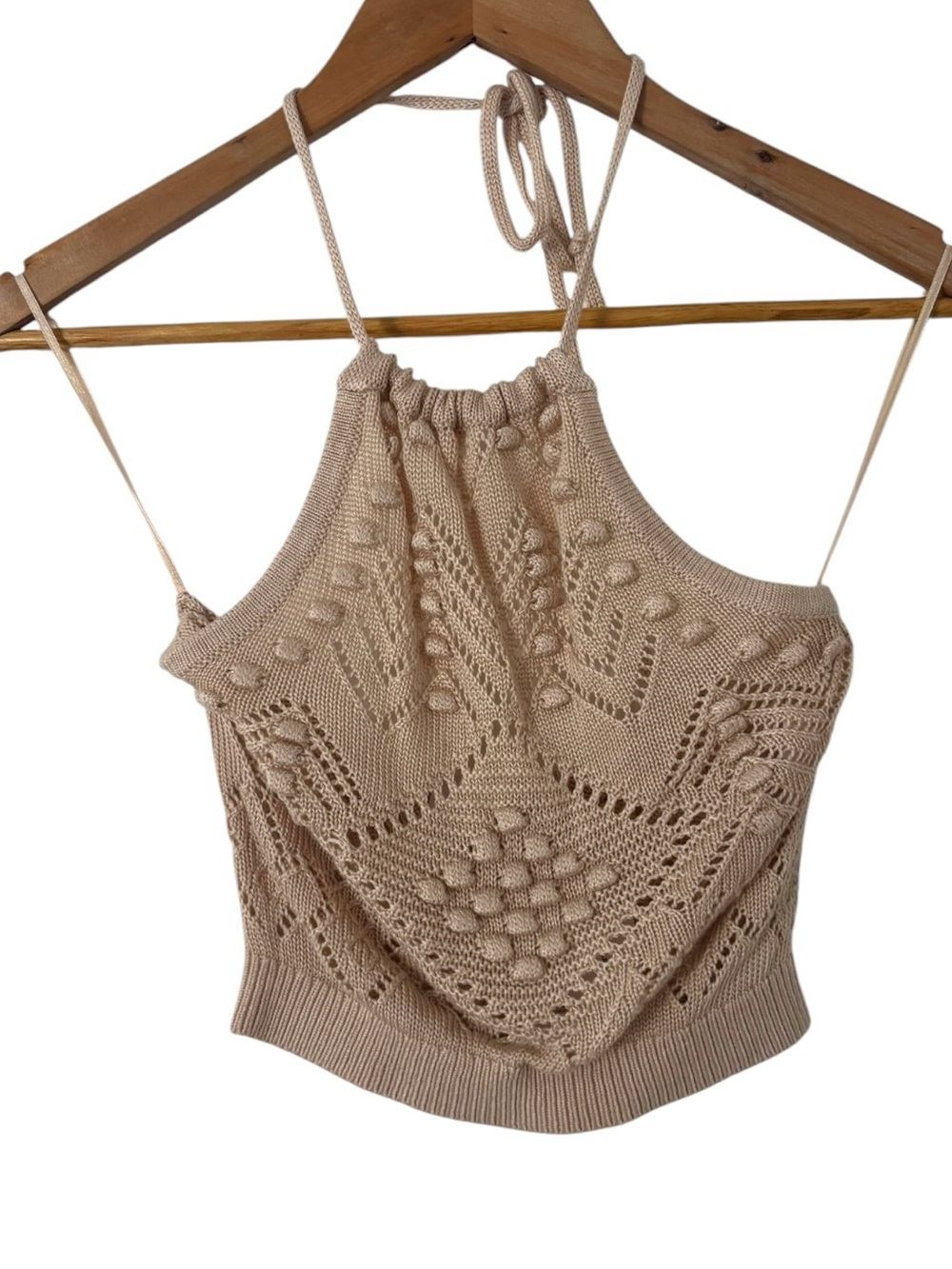 Intermix Stevie Knit Crop Halter Top - Picture 3 of 5